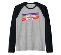 Don´t Trust Verify Truth Freedom Proof self Custody Bitcoin Raglan Baseball Tee