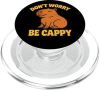 Don’t Worry Be Cappy Funny Capybara Retro Animal Lover PopSockets PopGrip for MagSafe