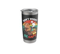 Don’t Worry Be Capy Relaxation Design Stainless Steel Insulated Tumbler