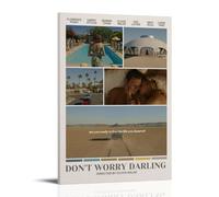 Don’t Worry Darling PosterCanvas Posters for Bedroom Wall Art Decor Posters Prints Art Poster Print Painting Retro Home Wall Decor Picture Bedroom08x12inch(20x30cm) Frame-style