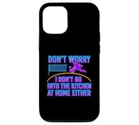 Don’t Worry I Don’t Go Into The Kitchen Pickleball Humor Case for iPhone 12/12 Pro