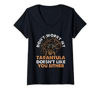Don´t worry my Tarantula doesn´t like you either - Tarantula V-Neck T-Shirt