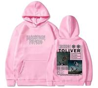 Don Toliver Hardstone Psycho 2025 Hoodie Printed Pullover Sweatshirt for Men Women, Hip Hop Style Long Sleeve Casual Hooded,Pink,L