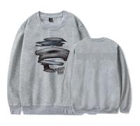 Don Toliver HARDSTONE Psycho Promise Land Crew Neck Sweater Clothes Casual Tops Crew Neck Sweatshirts (GREY,XXL)