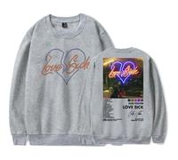Don Toliver Love Sick Album Crew Neck Sweater Clothes Casual Tops Crew Neck Sweatshirts (GREY,3XL)