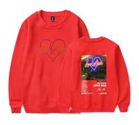 Don Toliver Love Sick Album Crew Neck Sweater Clothes Casual Tops Crew Neck Sweatshirts (RED,XXL)