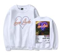 Don Toliver Love Sick Album Crew Neck Sweater Clothes Casual Tops Crew Neck Sweatshirts (WHITE,M)