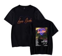 Don Toliver Love Sick Album Harajuku Men's and Women's Casual Fashion Short Sleeves Trend T-Shirt (Black,L)