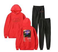 Don Toliver Love Sick Album Harajuku Spring Autumn Clothes Casual Suit Hoodies Sportswear (RED,L)