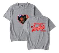 Don Toliver Love Sick T-Shirt Unisex Short Sleeve, Casual Fashion Summer Tee,Grey,XXL