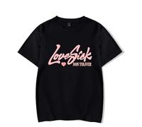 Don Toliver Love Sick Tour T-Shirt Unisex Casual Crewneck Short Sleeve Fashion Retro Classic Tee Hiphop Style (M,Black)