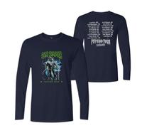 Don Toliver Merch Psycho Tour Lightning 2025 Women Men Fashion Casual Long Sleeve Top (Navy,XXL)