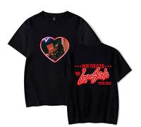 Don Toliver T-Shirt Love Sick Tour Unisex Casual Crewneck Short Sleeve Fashion Retro Classic Tee Hiphop Style (XL,Black)