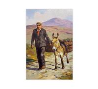 Donal McNaughtons Work Artist Prints Heading For The Turf 2 Canvas Poster Bedroom Decor Landscape Office Room Decor Gift Unframe-style 16x24inch(40x60cm)