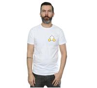 Donald Duck Backside Breast Print T-Shirt Disney White 5XL