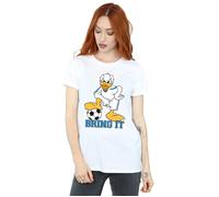 Donald Duck Bring It Cotton Boyfriend T-Shirt Disney White S