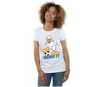 Donald Duck Bring It Cotton T-Shirt Disney White S