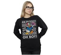 Donald Duck Christmas Fair Isle Sweatshirt Disney Black XXL