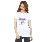 Disney Women's Donald Duck Comics Cotton Boyfriend T-Shirt in White | Size: XL Disney White XL
