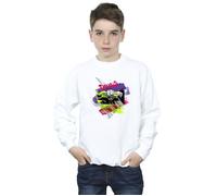 Donald Duck Ear Plug Bright Sweatshirt Disney White 7-8 Years