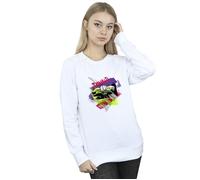 Donald Duck Ear Plug Bright Sweatshirt Disney White XL
