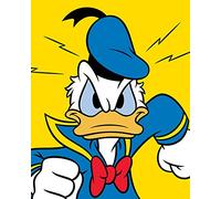 Donald Duck "Mad" Canvas Print, Cotton, Multi-Colour, 3.20 x 40.00 x 50.00 cm