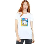 Donald Duck Panicked Cotton Boyfriend T-Shirt Disney White S