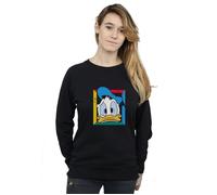 Donald Duck Panicked Sweatshirt Disney Black XXL