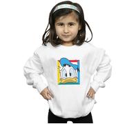 Donald Duck Panicked Sweatshirt Disney White 9 Years