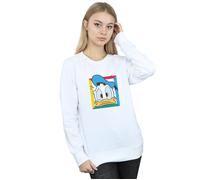 Donald Duck Panicked Sweatshirt Disney White S