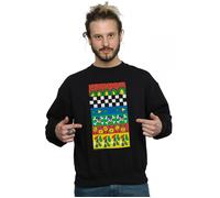Donald Duck Vintage Pattern Sweatshirt Disney Black 5XL