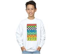Donald Duck Vintage Pattern Sweatshirt Disney White 12-13 Years