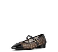 Donald J Pliner Women's Mary Jane Flat, Natural/Black, 7.5 UK