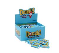 DONALD ML MAPLE LEAF Chewing Bubble Gum 100pcs/box The legend is back! Taste from Childhood, Sweet Retro Gift, Perfect Present for Men and Women (Blue)