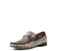Donald Pliner Men's Dannie Snake Print Loafer, Dark Brown, 6 UK