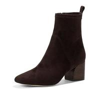 Donald Pliner Women's Birmingham Mid Calf Boot, Dark Brown-Stretch Suede, 6