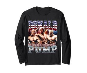 Donald Pump Make America Strong Again Gym Swole Long Sleeve T-Shirt