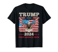Donald Trump 2024 Take America Back American Flag Patriotic T-Shirt
