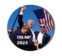 DONALD TRUMP ASSASSINATION ATTEMPT - RAISED FIST - TRUMP 2024-58mm Large Badge