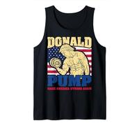 Donald Trump Body Building Coach Muscle Strong Gym Workout Tank Top