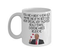 Donald Trump Coffee Mug - You Are A Great 70 Year Old - Very Special, Very Talented Really Terrific - Funny 70th Birthday Gift For Men Women Him Her Funny Father's day Noel, Xmas, Christmas Grandpa