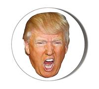 Donald Trump FACE Shouting Small 6 x 70mm Vinyl Stickers