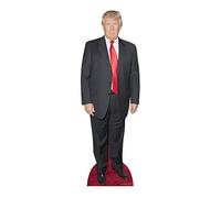 Donald Trump Lifesize Cardboard Cutout Red Tie Red Carpet 186cm Tall