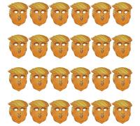 Donald Trump Mask - Cardboard Cut-Out Face Mask with Elastic String - Funny Novelty President Political Halloween Fancy Dress Costume Accessory