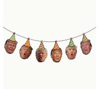 Donald Trump Party Garland Decoration - Perfect Trump Merchandise 2024 for Political Events - Add Humour with Trump Faces - Unique Donald Trump Memorabilia - Great for Trump 2024 Supporters