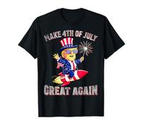 Donald Trump Patriotic Firework Make 4th Of July Great Again T-Shirt