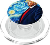 Donald Trump Starry Night Art Van Gogh Style political PopSockets PopGrip for MagSafe