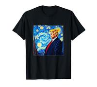 Donald Trump Starry Night Art Van Gogh Style political T-Shirt