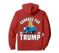 Donald Trump Vance 2024 Garbage Truck Can Garbage For Trump Pullover Hoodie