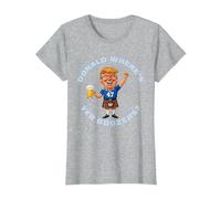 Donald Where's Your Boozers Scotland We'll Be Coming T-Shirt, Women, Heather Grey, Medium